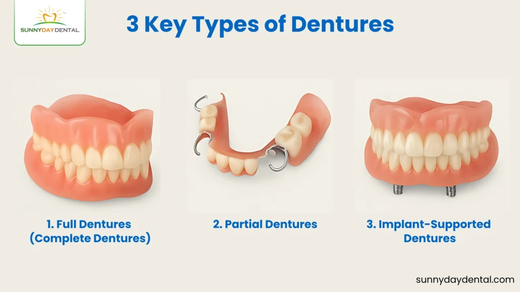 Types of Dentures
