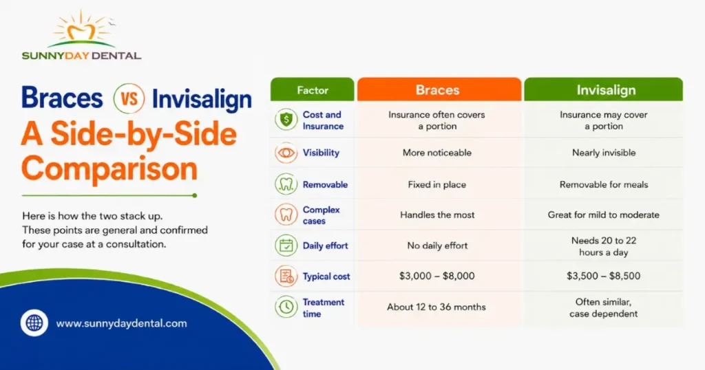 Braces vs Invisalign: A Side-by-Side Comparison