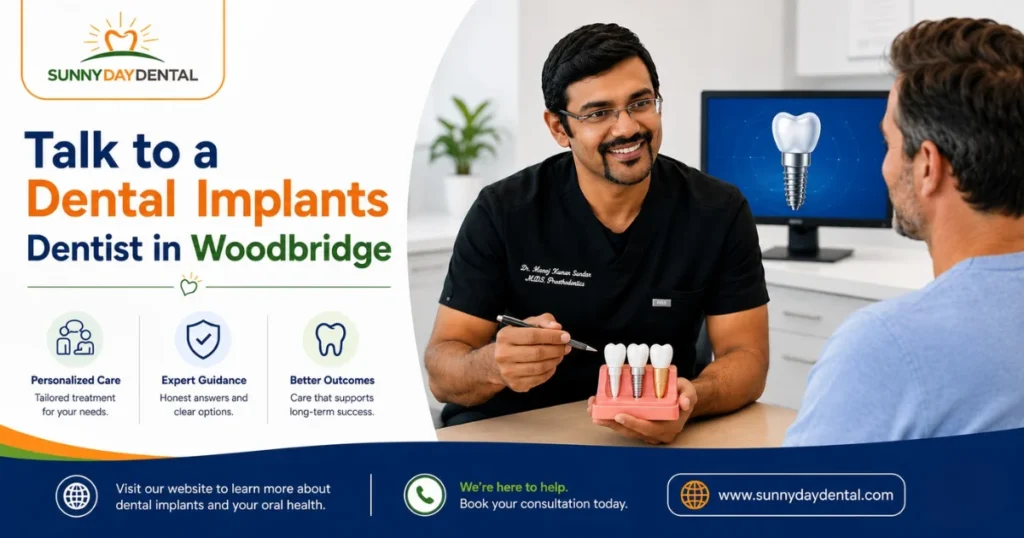 Talk to a dental implants Dentist In Woodbridge