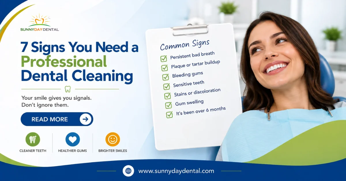 Dental Cleaning signs