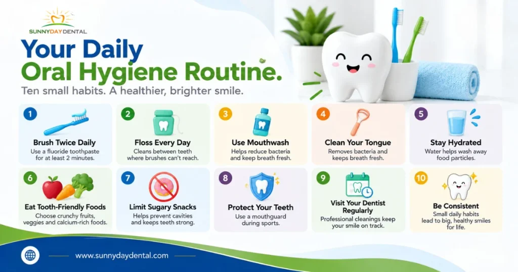 Dailly oral hygiene routine